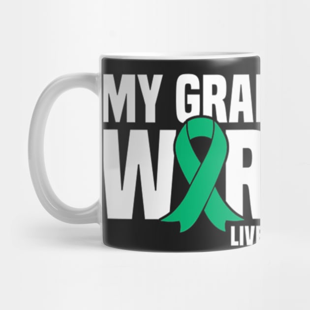 My Grandpa Is A Warrior Green Ribbon Liver Cancer Awareness by ShariLambert